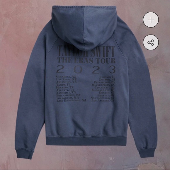 Authentic Taylor Swift Eras Tour Blue Wash Hoodie, Never worn - Picture 2 of 8